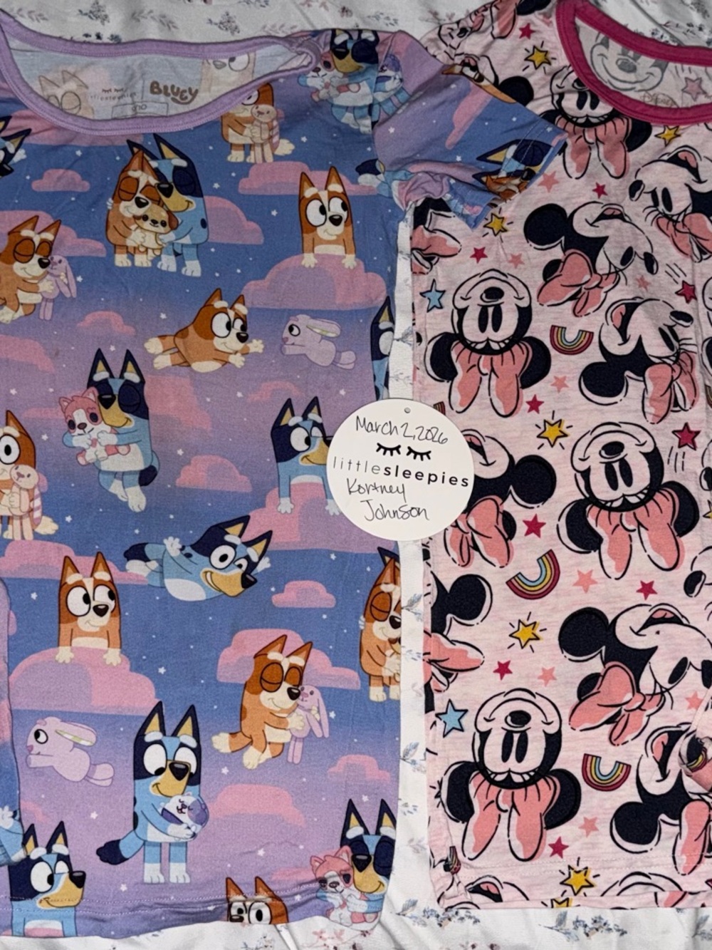 Little Sleepies Purple Bluey Sleepytime and Minnie Forever